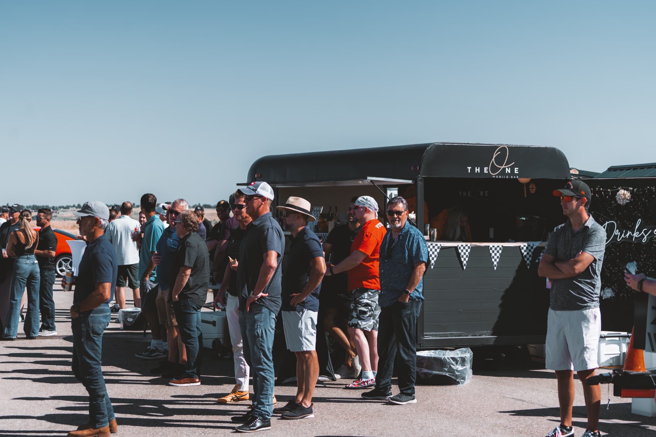 Guests gathered at The One Mobile Bar